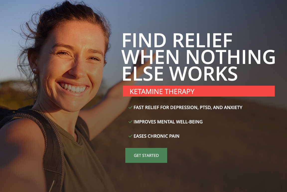 Ketamine Therapy, fast relief for depression, PTSD, and Anxiety, improves mental well-being, eases chronic pain